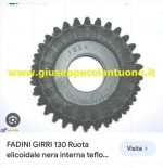 FADINI 13025 Ruota Interna Nera Teflon GIRRI 130 Cod 690263 Nuova Originale 